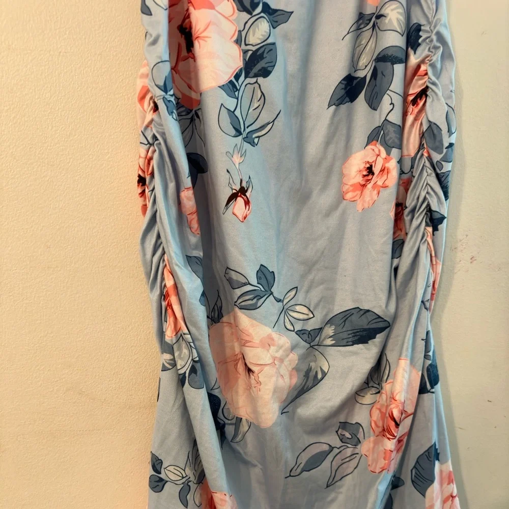 Maternity Floral Fitted Summer Dress - Picture 6 of 6